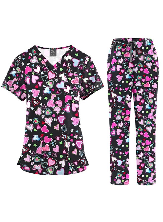 NIBEMINENT Clinical Work Clothes Women Nurse Scrubs Tops Pharmacy Working Pants Medical Doctor Surgical Nursing Uniforms - Image 1