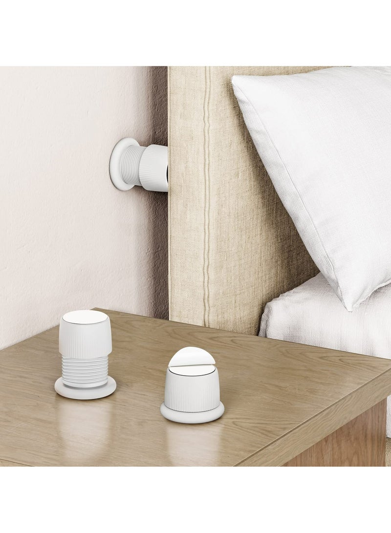 Generic 2 Pcs Headboard Stoppers Stabilizer, Telescopic Adjustable Anti Shake Bed Wall Stopper, Threaded Bed Frame Stabilizer Tool for Room Wall Beds Cabinets Sofa (White） - Image 1