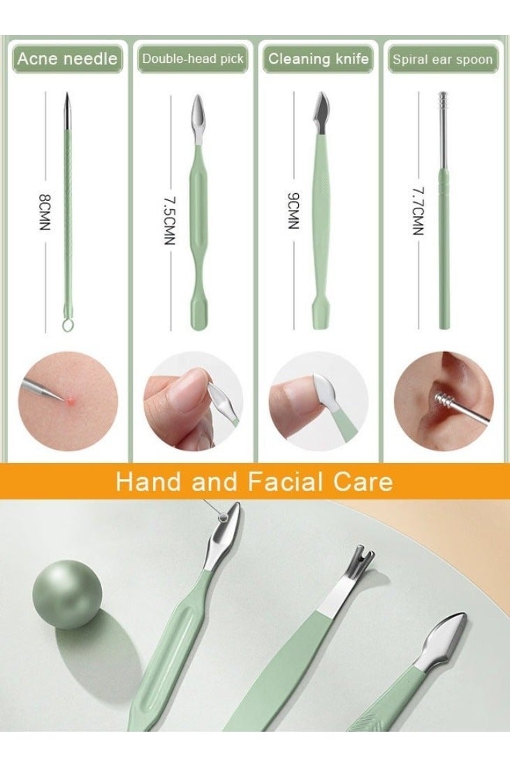 general 18 In 1 Professional Nail Clipper Manicure Set Nail Cutter Light Green - Image 3