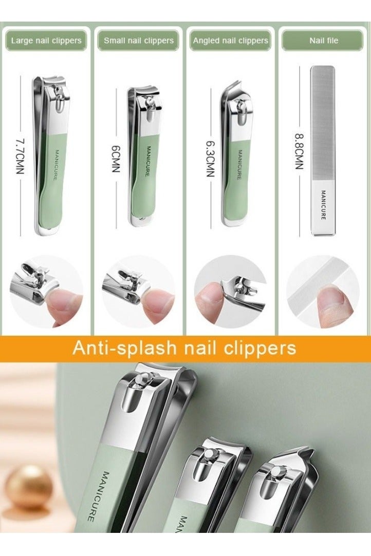 general 18 In 1 Professional Nail Clipper Manicure Set Nail Cutter Light Green - Image 2