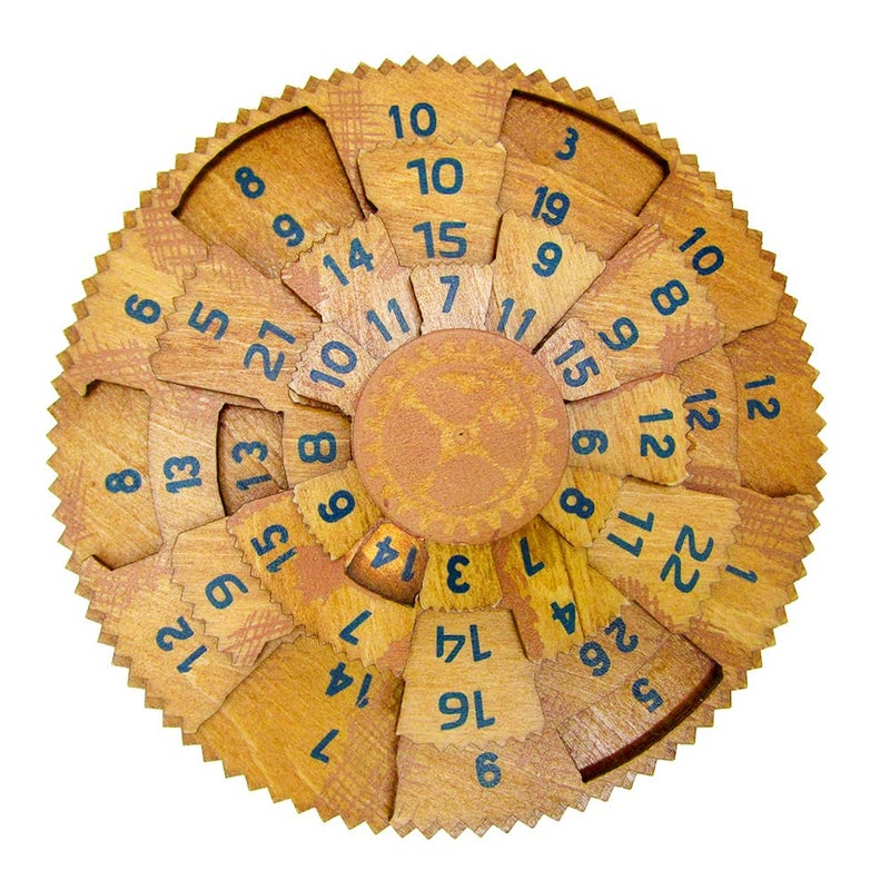Project Genius Grecian Computer Mechanical Math Puzzle, Wooden Brainteaser Gift for History Buffs and Smart Kids, Teens, and Adults - True Genius Series Inspired by The Ancient Antikythera Mechanism - Image 4