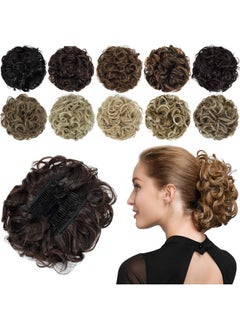 Chignon Hairpiece Curly Bun Extensions Scrunchie Updo Synthetic Combs In Messy Bun Hair Piece For Women Medium Brown - pzsku/Z0DEC9946163AB73FE3F2Z/45/_/1721024988/fd42bd5c-587a-4ab6-8cb3-5d0a226170fc