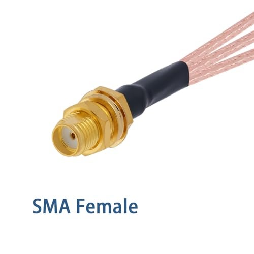 POBADY SMA Female to Triple U.F.L1 Female Connector RF Coaxial Cable U.F.L1 Splitter Cable 50 Ohm Low Loss SMA Connector RG178 7.9IN/20CM Pigtail Extension Cable - Image 4