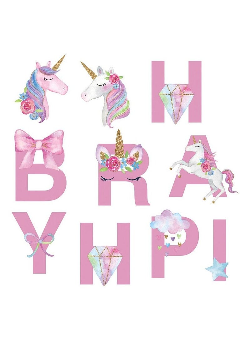 Highland Unicorn  Happy Birthday Banner - Image 2