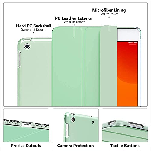 MOCA [Translucent Back] Smart Case for iPad Air 2 (2014 Launched) A1566 A1567 iPad Flip Cover (Air 2 A1566, A1567 Launched 2014, Light Green) - Image 5