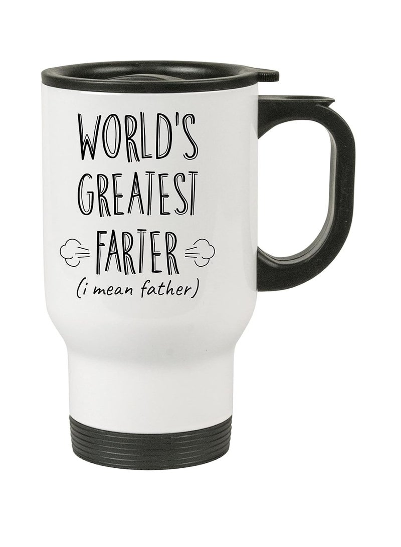PRINTSHOP4ME Father's Day Travel Mug for Best Dad Ever - Best Gifts Dad - Birthday Gifts from Daughter Son - Gifts for Dad - Stainless Steel, 14oz  - Image 1