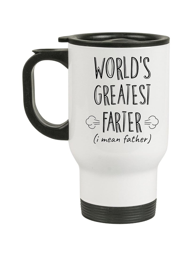 PRINTSHOP4ME Father's Day Travel Mug for Best Dad Ever - Best Gifts Dad - Birthday Gifts from Daughter Son - Gifts for Dad - Stainless Steel, 14oz  - Image 2