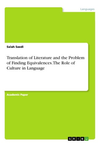 Translation of Literature and the Problem of Finding Equivalences. The Role of Culture in Language - pzsku/Z0DECF9A12AD76FCE3A74Z/45/1749035597/0d6fc3e7-a83a-41fd-bfd9-c21724889aff