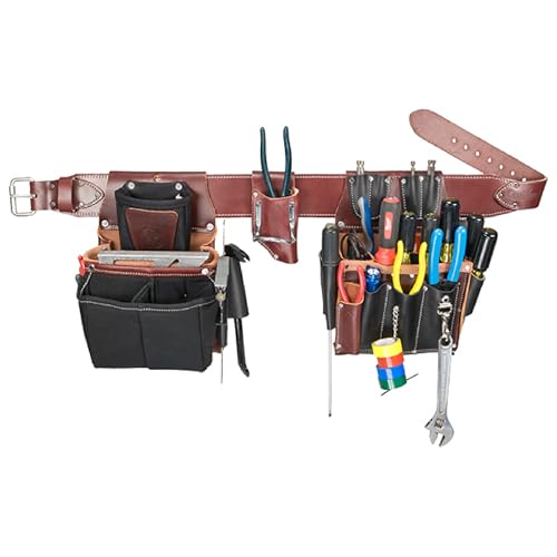 Occidental Leather Commercial Electrician’s Tool Bag Set - Medium - 37 Pockets & Tool Holders - Made in USA - Image 1