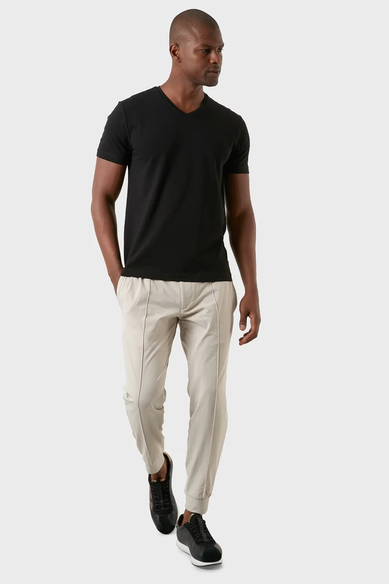 Exxe Cotton Regular Fit V-Neck Basic T Shirt Men's T Shirt MODJ000V