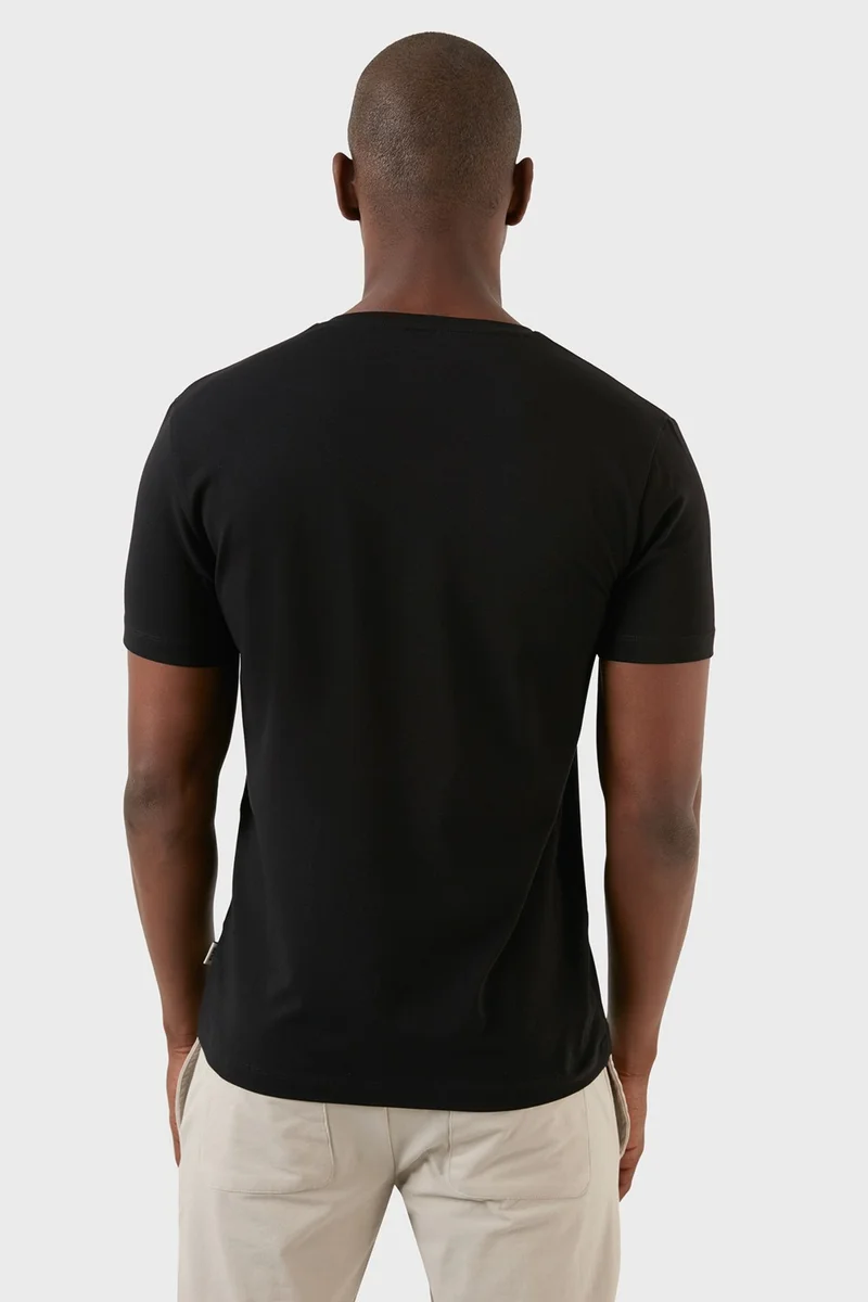 Exxe Cotton Regular Fit V-Neck Basic T Shirt Men's T Shirt MODJ000V