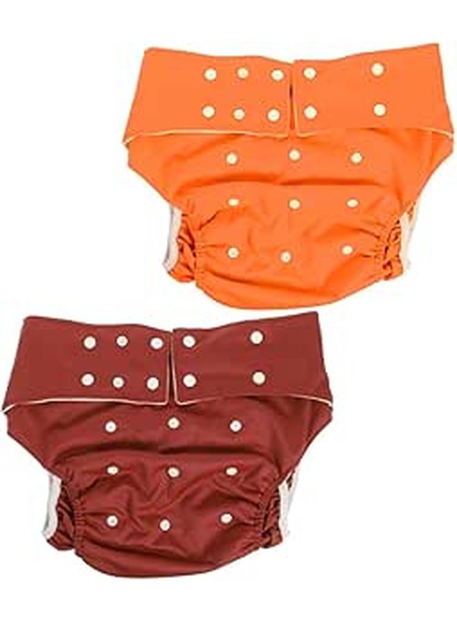 Washable Adult Diaper Pants 2 Pack Adjustable Snap Leakproof Design for Incontinence Care - Image 1