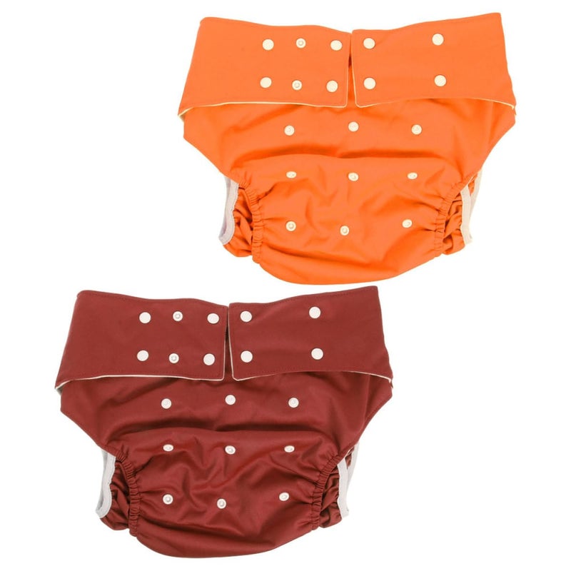 Washable Adult Diaper Pants 2 Pack Adjustable Snap Leakproof Design for Incontinence Care - Image 2