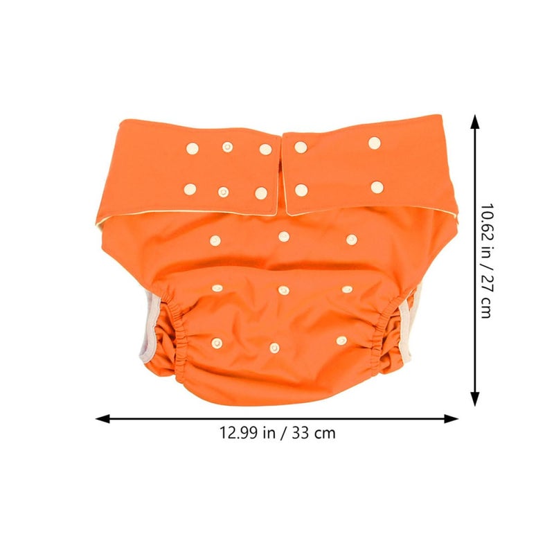 Washable Adult Diaper Pants 2 Pack Adjustable Snap Leakproof Design for Incontinence Care - Image 3