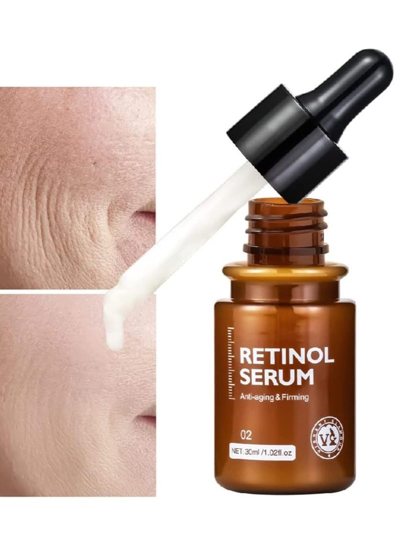 Vibrant Glamour سيروم الوجه ريتينول مضاد للشيخوخة مشدود مرطب يخفف الخطوط الدقيقة 30 مل - Image 3