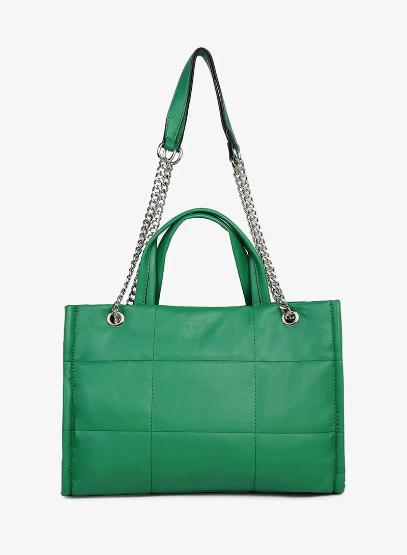 Haute Sauce  Green Glam Quilted Green Hand Bag for Women | Best Price UAE