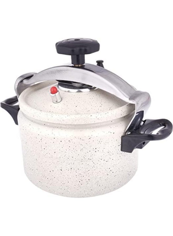 Alsaif Al Saif Aluminum Granite Pressure Cooker Size: 5Liter, Color: Pearl White - Image 3