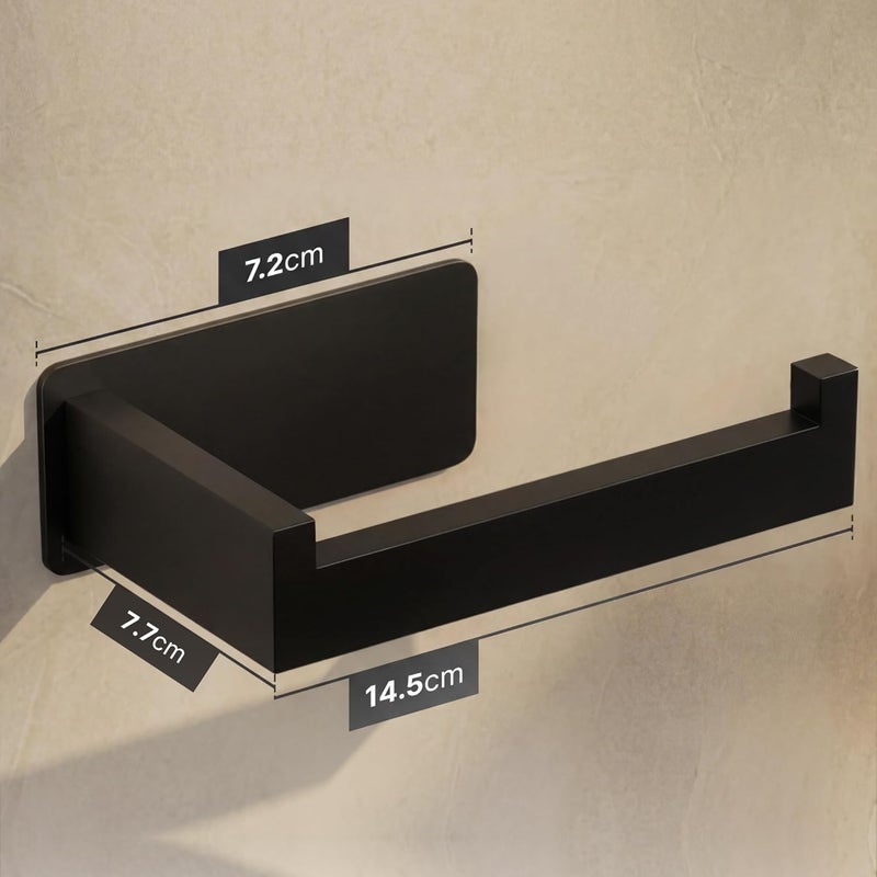 Minismus Toilet paper holder, stainless steel toilet paper holder with strong self-adhesive sticker that holds up to 3 kg, drill-free toilet roll holder for damage-free and easy installation - Image 5