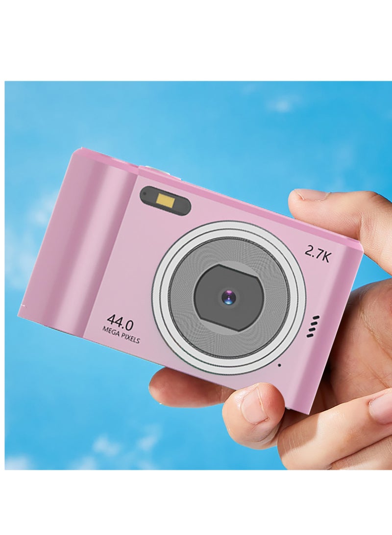 Generic Mini Digital Camera 2.7K Ultra HD 2.88 Inch LCD 44 MP Rechargeable Digital Video Camera Pocket Vlogging Camera Kids Cameras with 16X Digital Zoom for Beginner Photography.  - Image 1