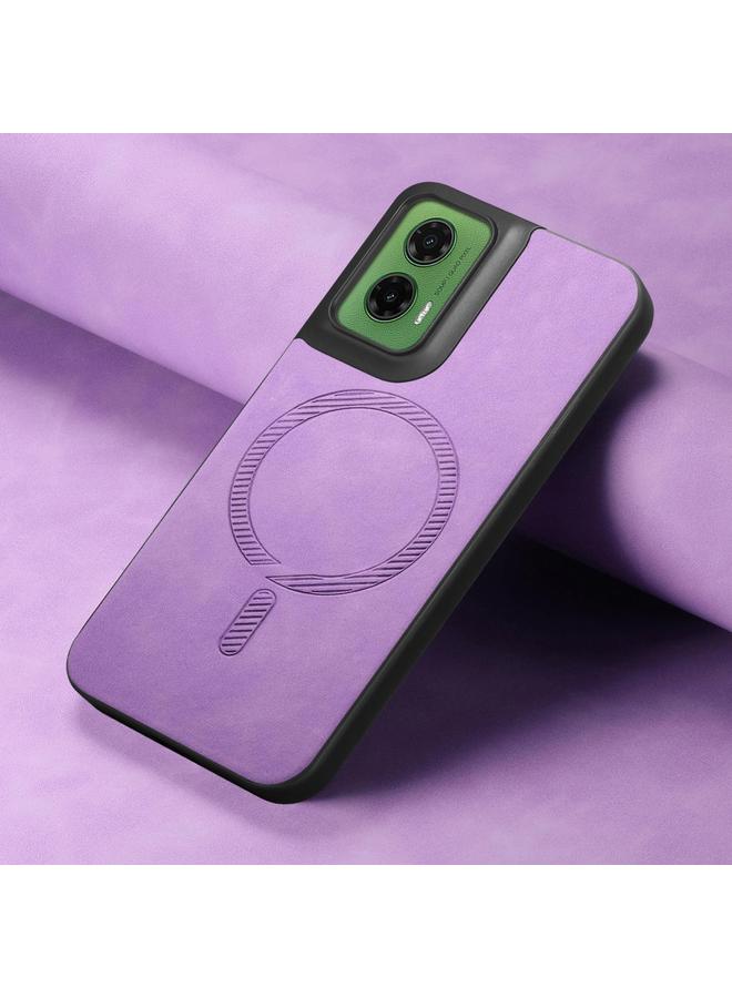 S-TOP Case For Motorola Moto G35 Retro Magsafe Magnetic PU Back Cover Phone Case - Image 4