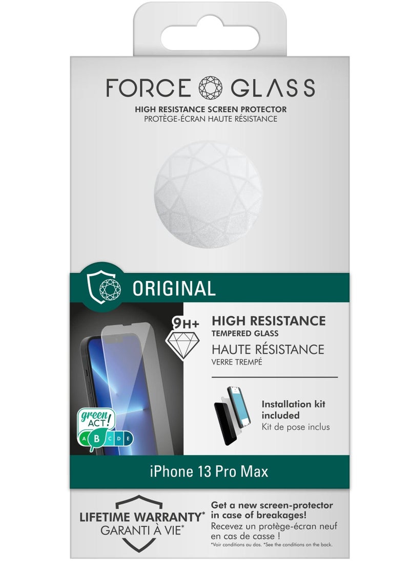 FORCE Force Glass iPhone 13 Pro Max Flat Original Screen protectors Lifetime Warranty  - Image 1