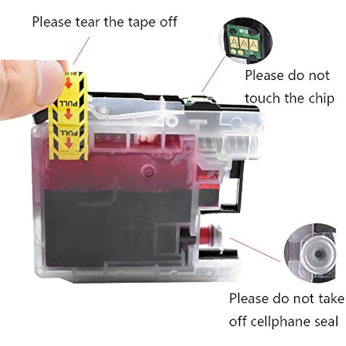 COMPATIBLE INK CARTRIDGES FOR BROTHER LC-103 LC-101 LC-103XL INKJET CARTRIDGE COMPATIBLE WITH BROTHER DCP J152W J285DW; MFC J4310DW J450DW J470DW J475DW J650DW J870DW J875DW J245 J6520DW J672DW - Image 3