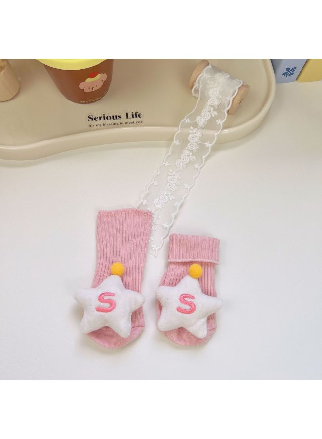 Double Needle Plush Children's Socks, All-season 3d Cartoon Plush Mid-calf Socks, Baby Non-slip Socks Manufacturer