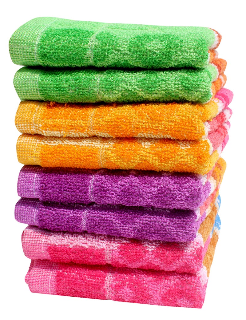 Mandhania Dailyuse Soft Cotton Hand Towels, 35x53 cm Pack of 8 (SHT802) - Image 2