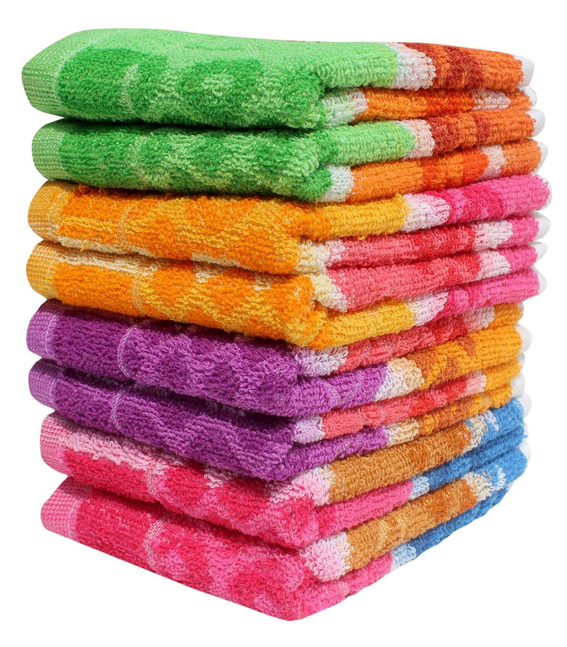 Mandhania Dailyuse Soft Cotton Hand Towels, 35x53 cm Pack of 8 (SHT802) - Image 1