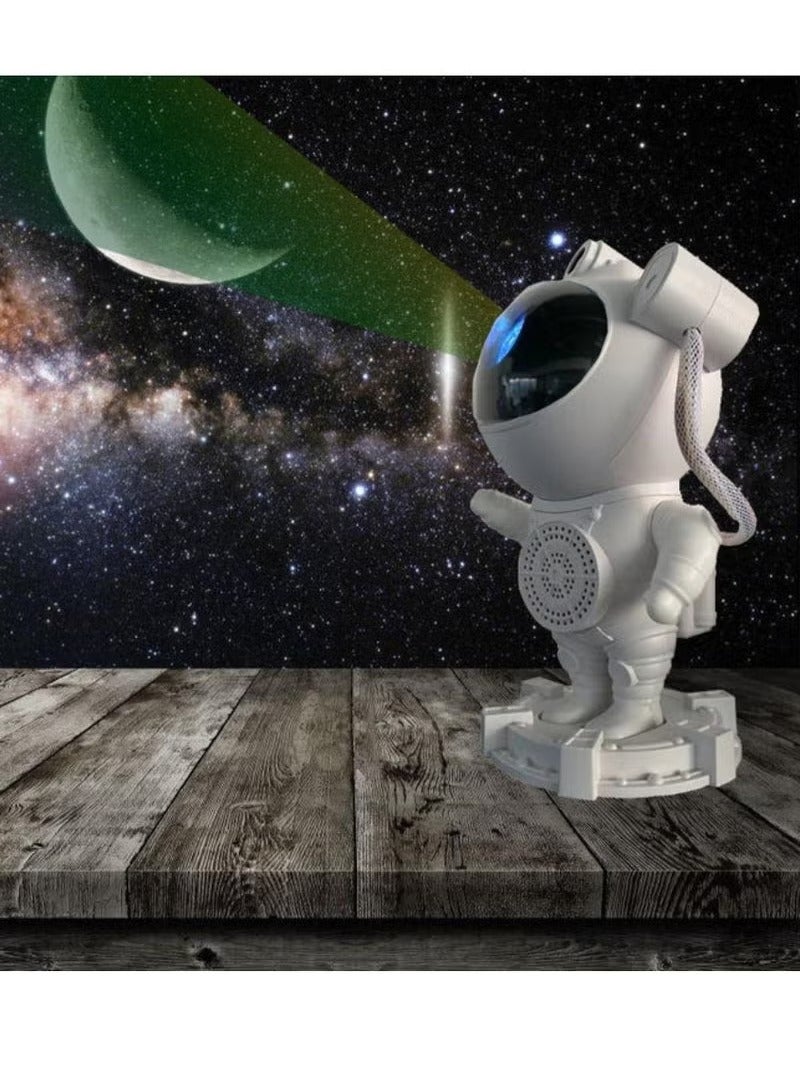 TIGER Astronaut Galaxy Projector Lamp with Timer, Remote Control & Speaker – 360° Adjustable Spaceman Projector, USB Powered, Starry Night Light with LED Nebula Effect, Bluetooth Speaker for Room Decoration, Kids & Adults, Galaxy Lamp for Bedrooms, Parties & Relaxation – Black - Image 5