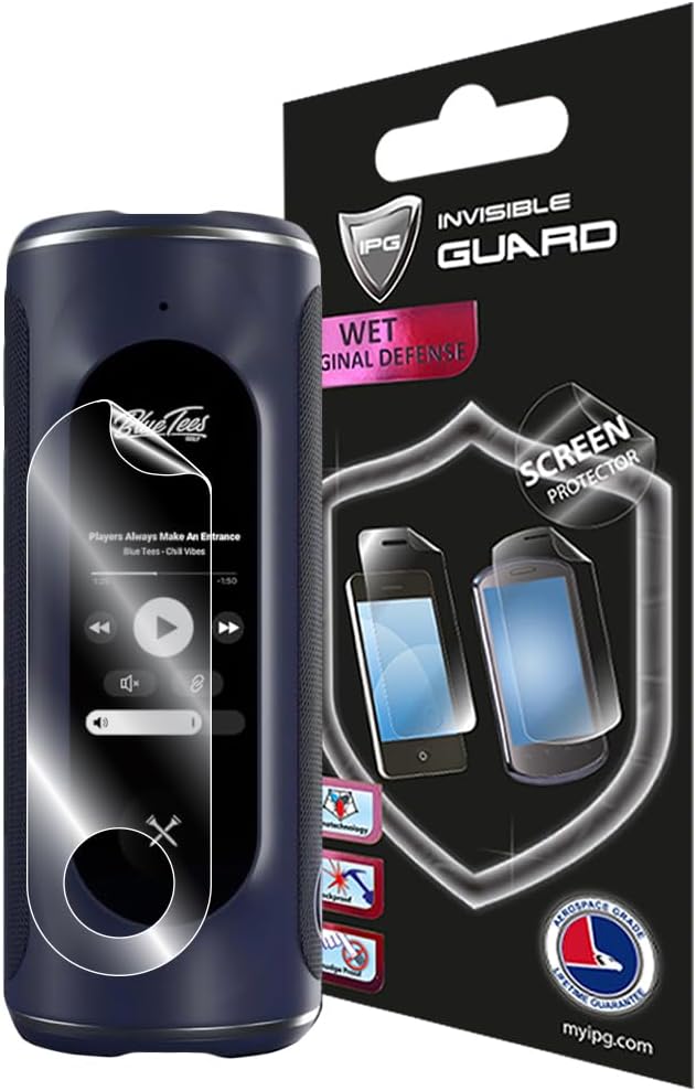 IPG for Blue Tees Golf Player  GPS Speaker Touchscreen Display HydroGel Screen Protector Hydrogel Invisible Screen Guard  HD QualitySelfHealingBubble Free for GolfPlayer - Image 1