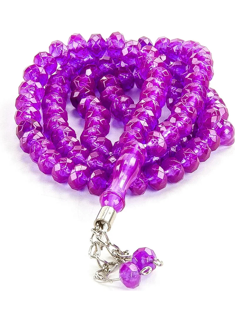 ايهفان Ihvan Crystal Appearance 99' Hajj Umrah Gift Prayer Beads 10 Pieces - Plum