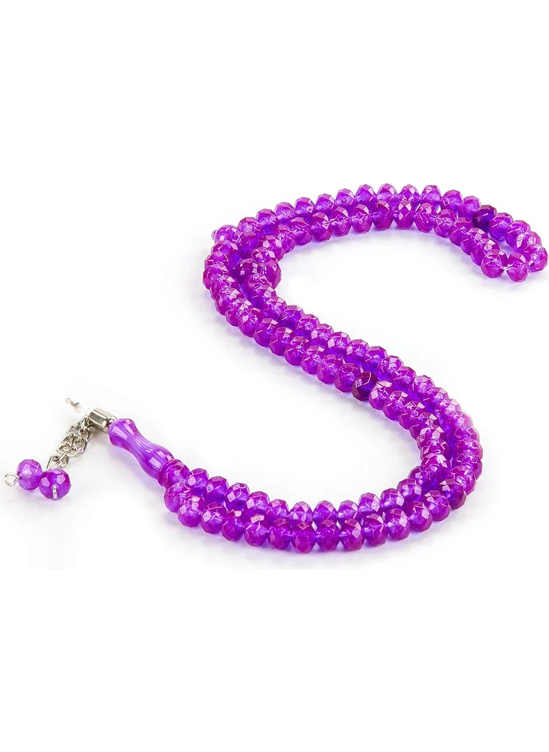 ايهفان Ihvan Crystal Appearance 99' Hajj Umrah Gift Prayer Beads 10 Pieces - Plum