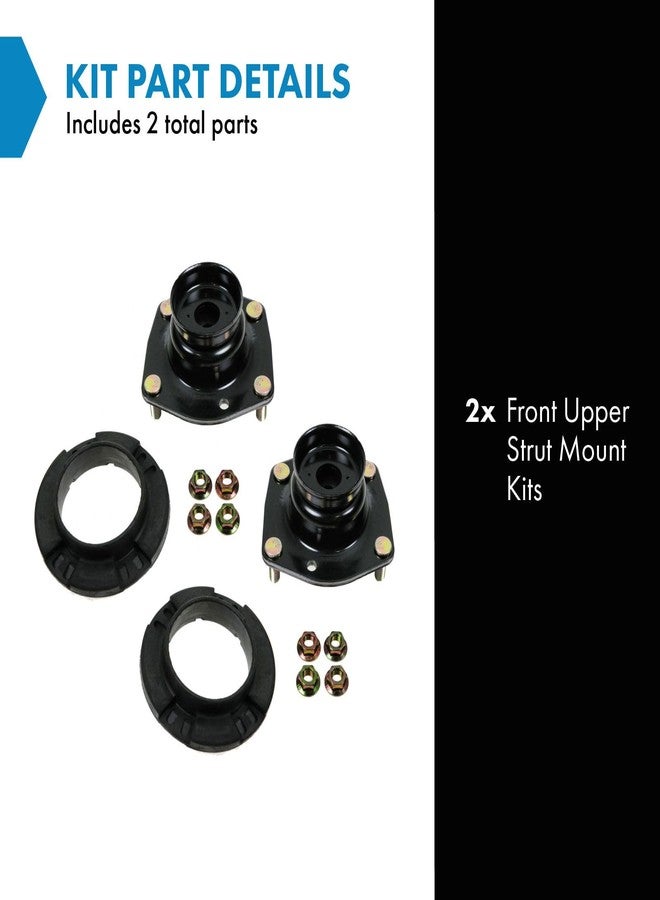 تي آر كيو طقم تركيب دعامات امتصاص الصدمات الأمامية العلوية TRQ، زوج من محامل لوحة التثبيت لسيارة جراند شيروكي - Image 2