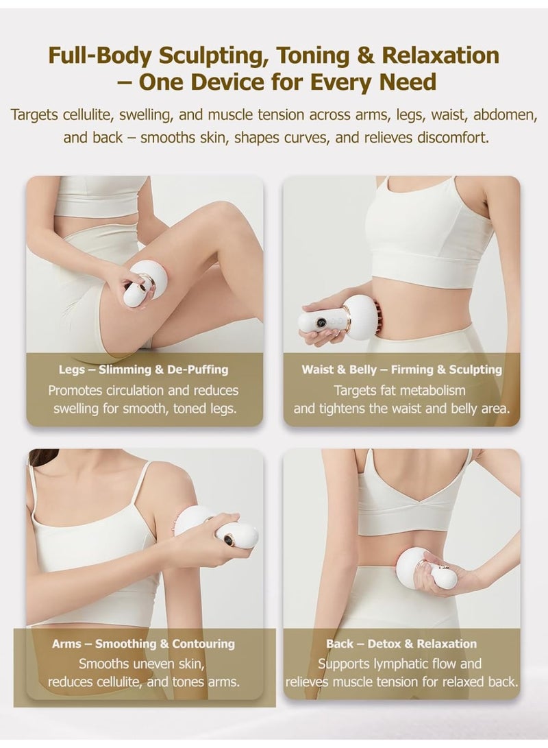 NIBEMINENT Lymphatic Drainage Massager & Anti Cellulite Massage Tool, Helps Reduce Stretch Marks & Cellulite, for Legs, Arms & Belly, Body Sculpting Machine with Microcurrent, Light, Heat & Vibration - Image 5