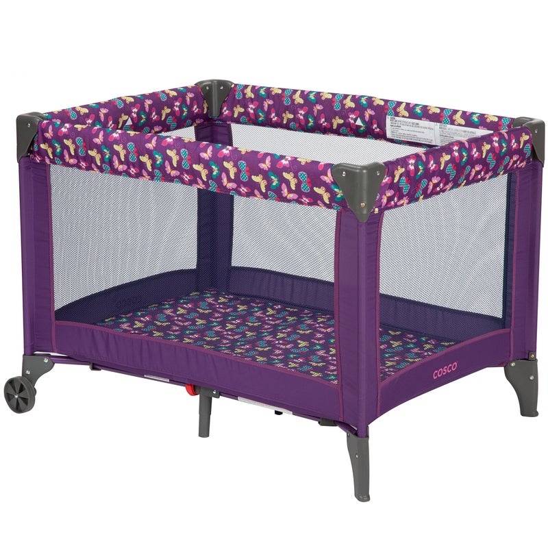 Cosco Funsport Compact Portable Playard, Lightweight, Easy Set up, Foldable Baby Playpen with Carry Bag, Butterfly Twirl - Image 5