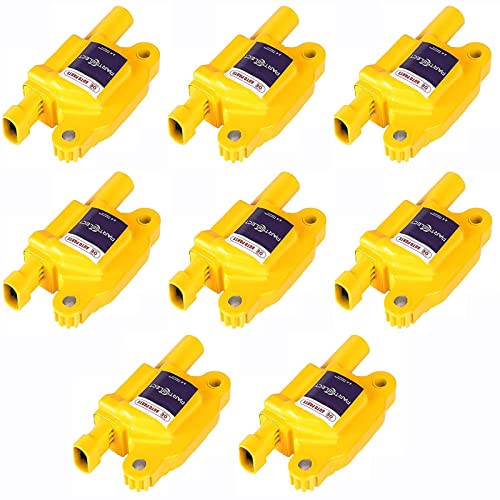 PARTSELECT 8PCS Square Ignition Coil Pack UF413 12570616 Replacement for Chevy Cadillac GMC Avalanche Silverado Suburban Express Tahoe Impala Trailblazer Envoy Sierra Yukon Pontiac G8 53L 60L V8 - Image 1