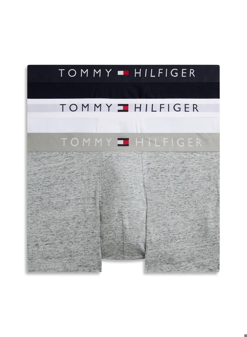 3 Pack Cotton Stretch Trunks