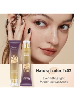 OCHEAL Skin Active Full Cover Matte Long Lasting Foundation ,Instant Anti-Aging Liquid Foundation For Perfect Long Lasting Performance BB Cream Scrub Makeup 30g(#Natural)  - Image 2