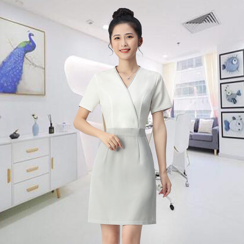 2024 Autumn New Beauty Salon Overalls Female Beautician Skin Management Spa Health Salon Simple Temperament Outfit - Image 1