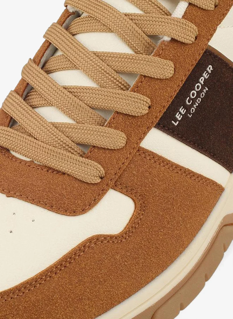 Lee Cooper BEIGE Men Lace-Up Ankle Sneakers for Men | Best Price UAE