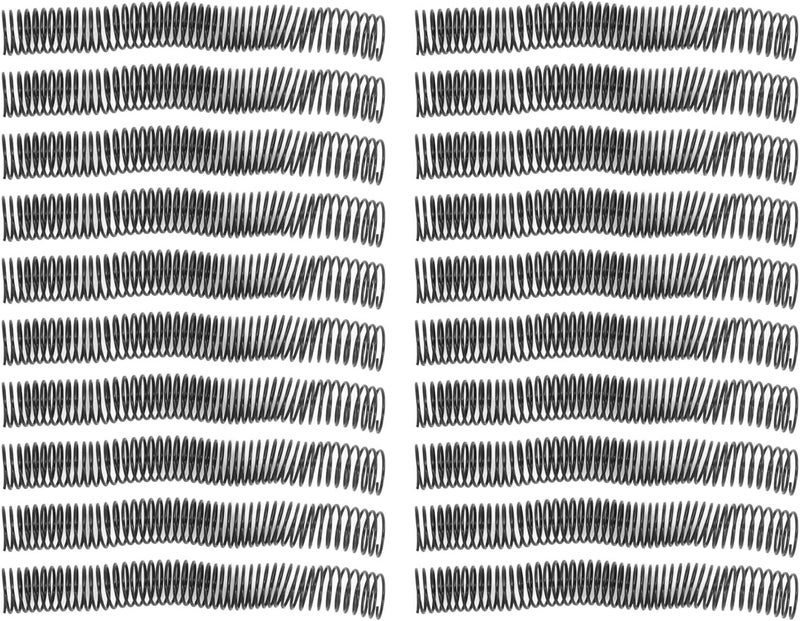 shenruifa 20Pcs Plastic Spiral Binding Coils 32mm 48 Teeth 4:1 Pitch 280 Sheet Capacity Binding Spirals for Document - Image 1