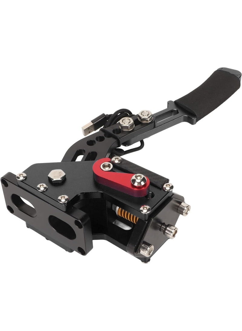 jaexest 64 Bit USB Handbrake for Sim Racing – Linear E-Brake Compatible with Logitech G27 G25 G29 & Thrustmaster T500 T300 – PC Racing Game Accessory (Black) - Image 3