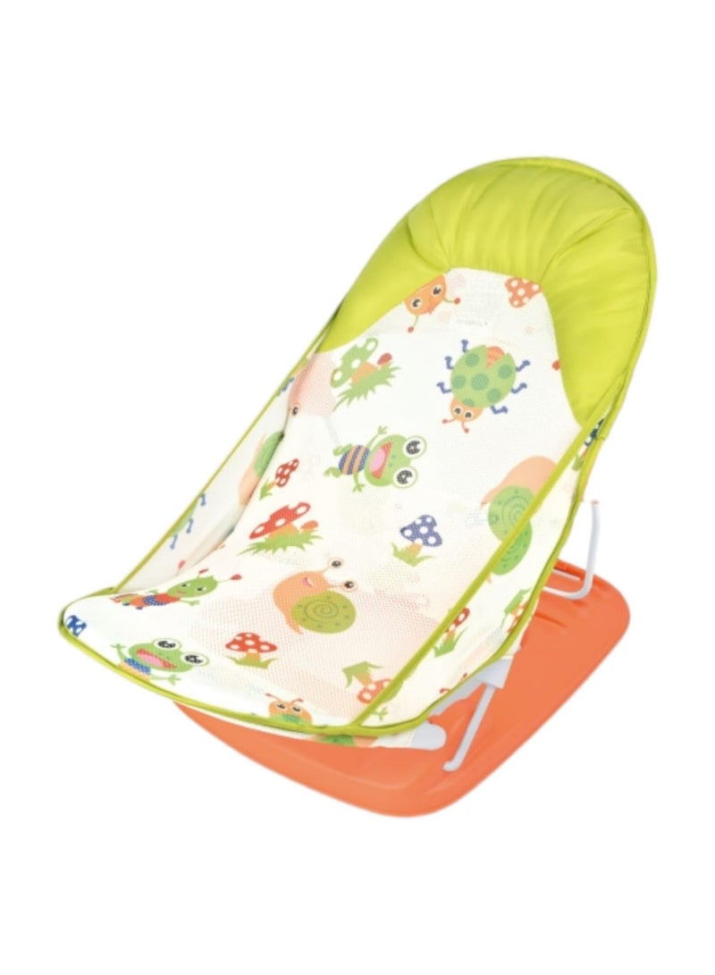 Tiibaby Deluxe Baby Bather, Foldable Bath Support Chair with 3-Position Backrest 0-18 Months  - Image 1