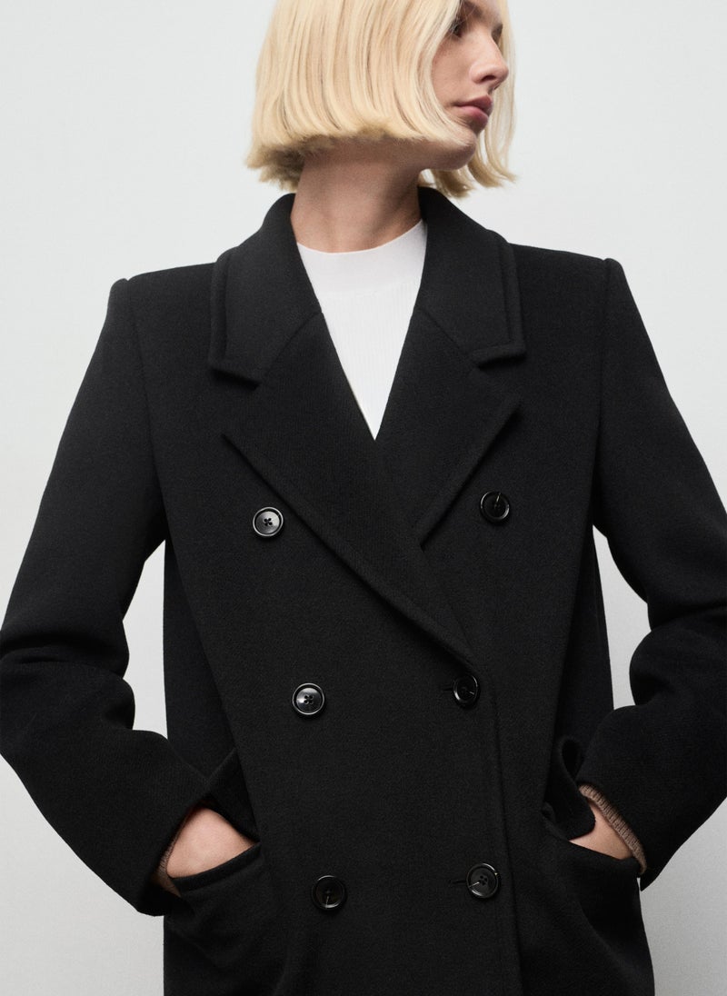 MANGO Double-breasted wool coat - Image 4