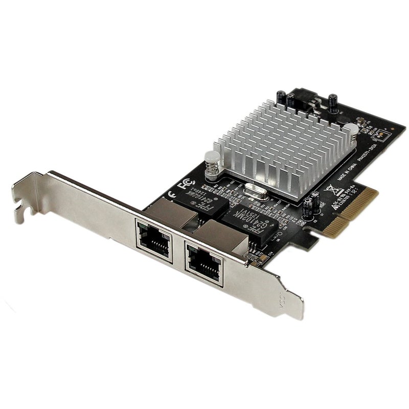 Startech.com StarTech.com 2 Port PCIe Network Card - RJ45 Port - Intel i350 Chipset - Ethernet Server/Desktop Network Card - Dual Gigabit NIC Card (ST2000SPEXI)  - Image 1
