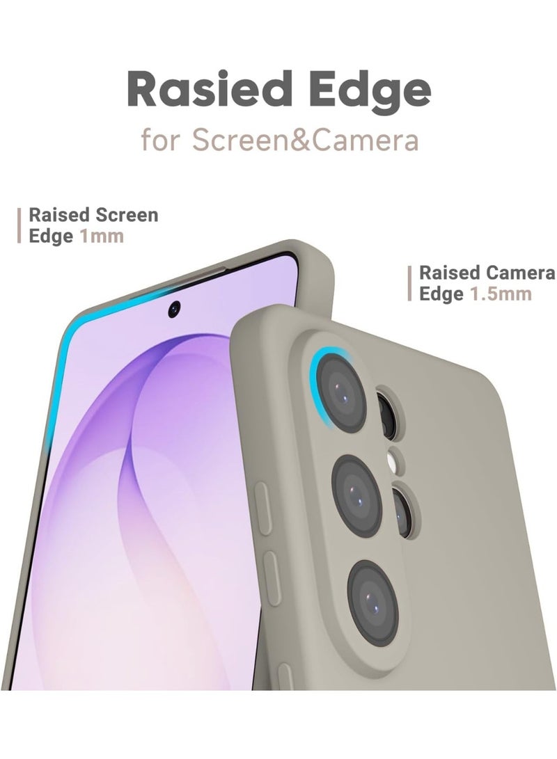YoYoTech Samsung S26 Ultra Liquid Silicon Case Slim-Soft Shockproof Protective with Microfiber Lining Galaxy S26 Ultra 6.9-inch 2026 Silicon Case - Grey - Image 5