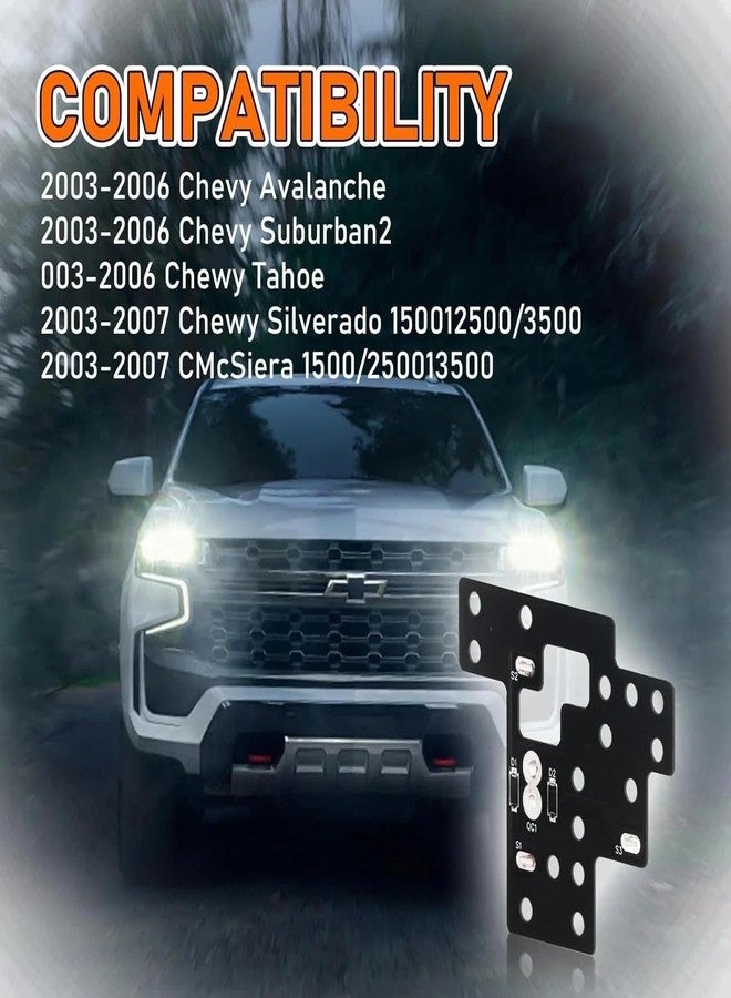 GONMOT Lighting Fully Open Module for GM/ 6 High Mod Fog Low Beams High Beams Compatible with 2003-2007 Chevy Silverado GMC Sierra 1500 2500 3500, Cadillac Escalade,Yukon, Tahoe, Avalanche - Image 5