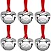 Gejoy Gejoy 1.5 Inches Christmas Believe Bells Ornaments for Crafts Sleigh Decorations Bells Hanging Bells Printed Believe - Image 2