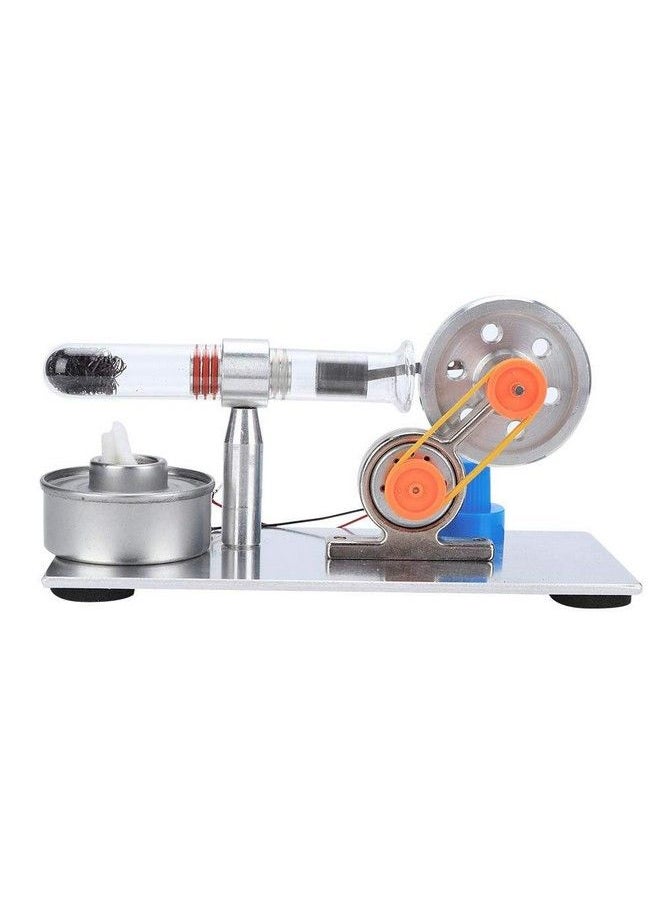 Worii - Stirling Engine Single Cylinder Sterling Engine Model Steam Power Physics Science Lab Teaching Tool With Led Light Gift For Kids Adults Craft Orname - Image 1